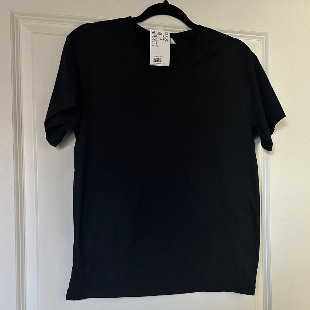 H&M Classic Black Short Sleeve Tee